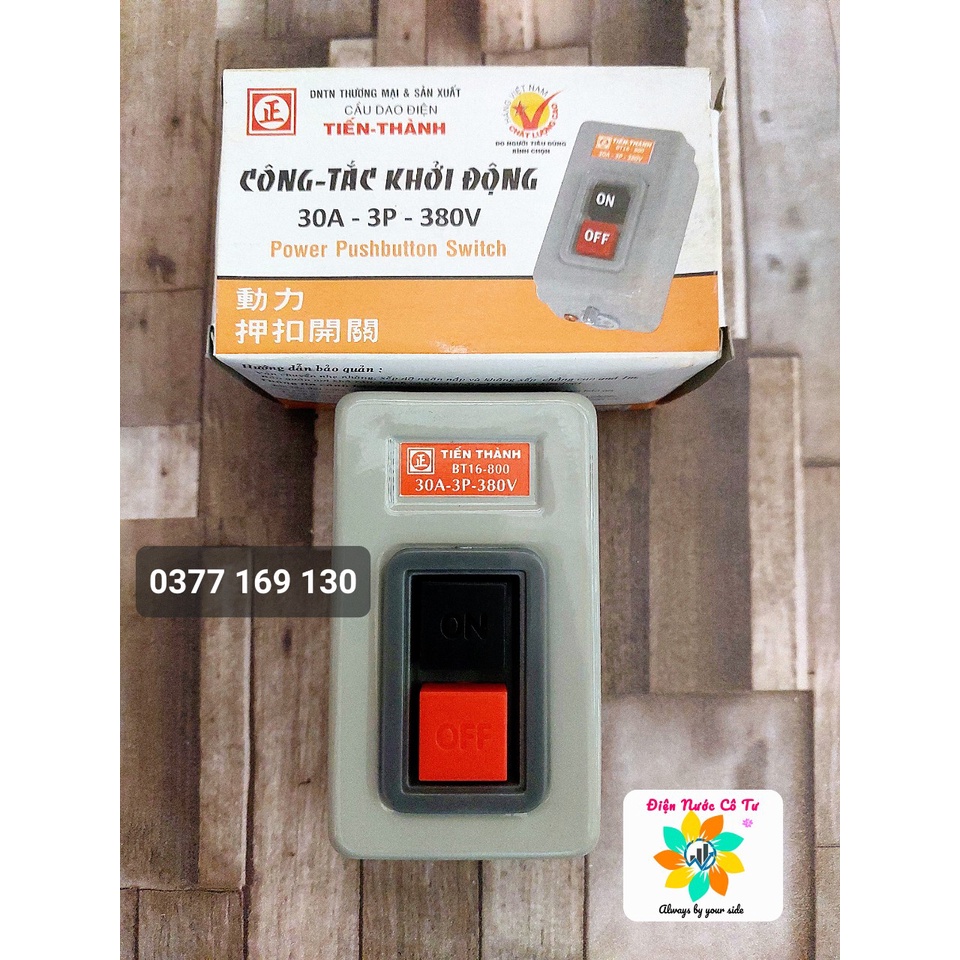 Công Tắc Khởi Động ON OFF 20/30A 3 Pha Tiến Thành