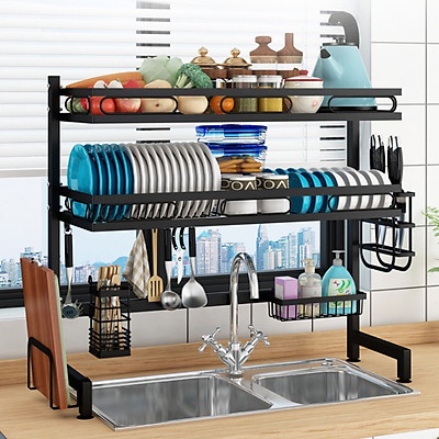 Giá Kệ chén bát 1 và 2 tầng thiết kế thép chống gỉ , phủ lớp sơn tĩnh điện GIADUNGVIETTIENICH