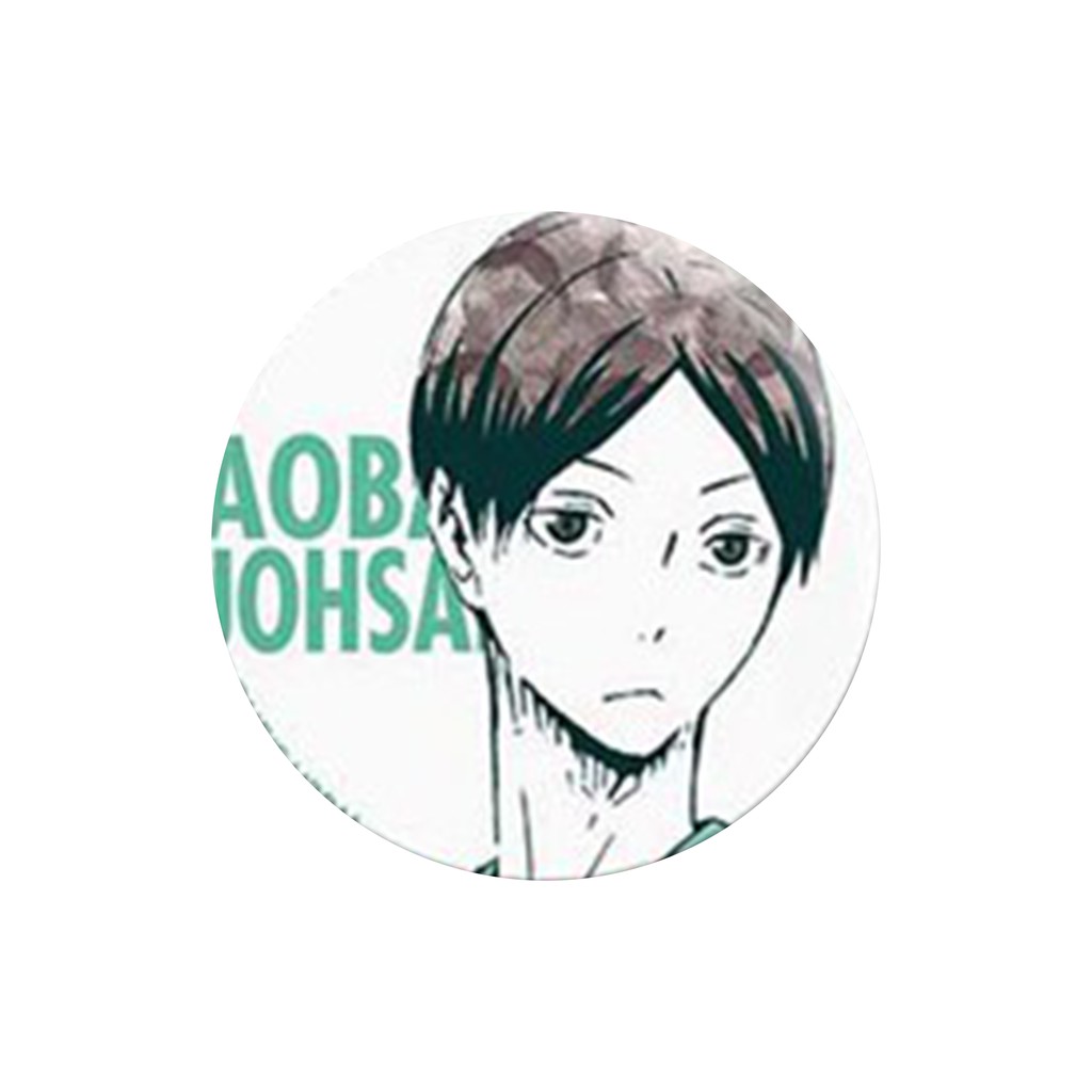 (m01) Huy hiệu cài áo IN HÌNH Haikyuu!! Vua bóng chuyền anime chibi dễ thương tiện lợi