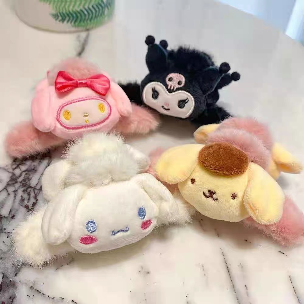 SANRIO Kẹp TóC HìNh Chú Cá MậP Cinnamoroll Kuromi Melody Dễ Thương Cho Bé GáI