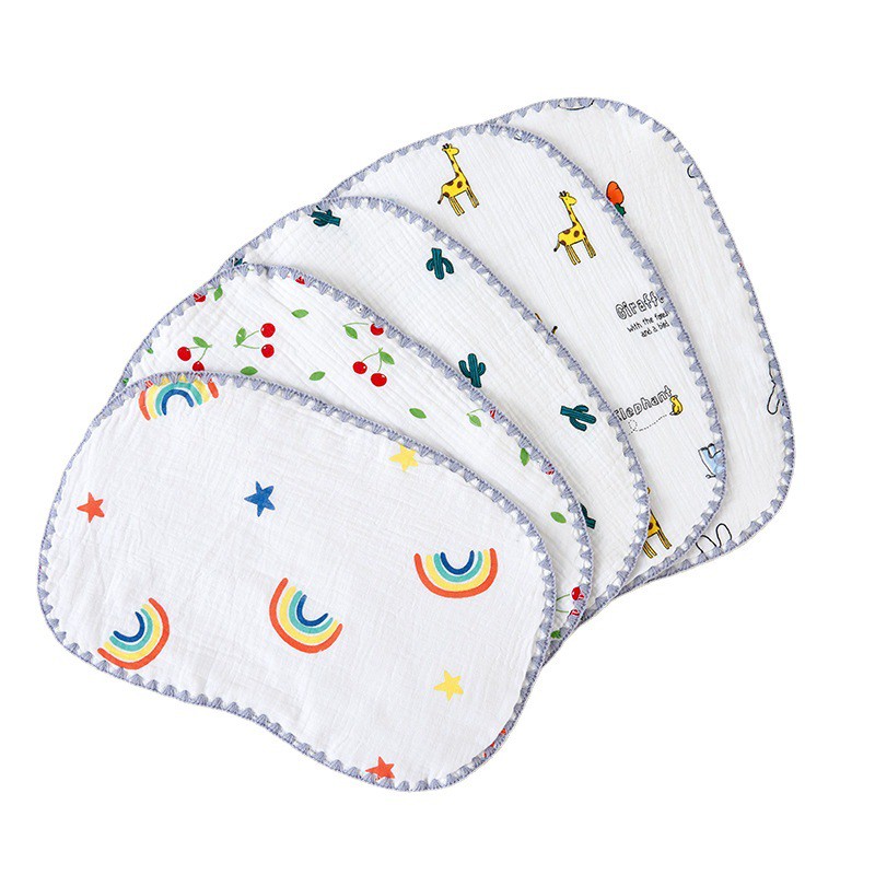 Gối xô 10 lớp cho bé sơ sinh, gối xô cho trẻ sơ sinh aden nhăn kt 25*40cm