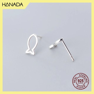 Bông Tai Bạc 925 Hanada Cá 1158