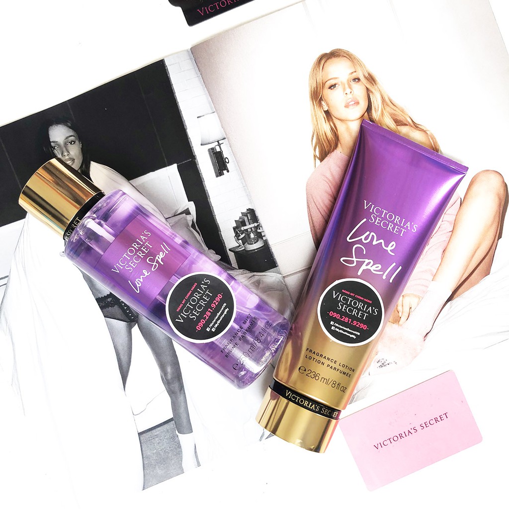 [250mL} Xịt toàn thân Love Spell các dòng limited edition - Hàng nhập Victoria's Secret USA