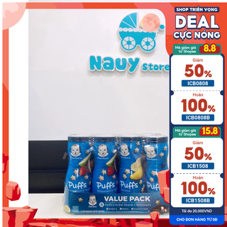 Bánh Gerber Puffs ngôi sao, đồ ăn dặm Gerber cho bé từ 8 tháng tuổi