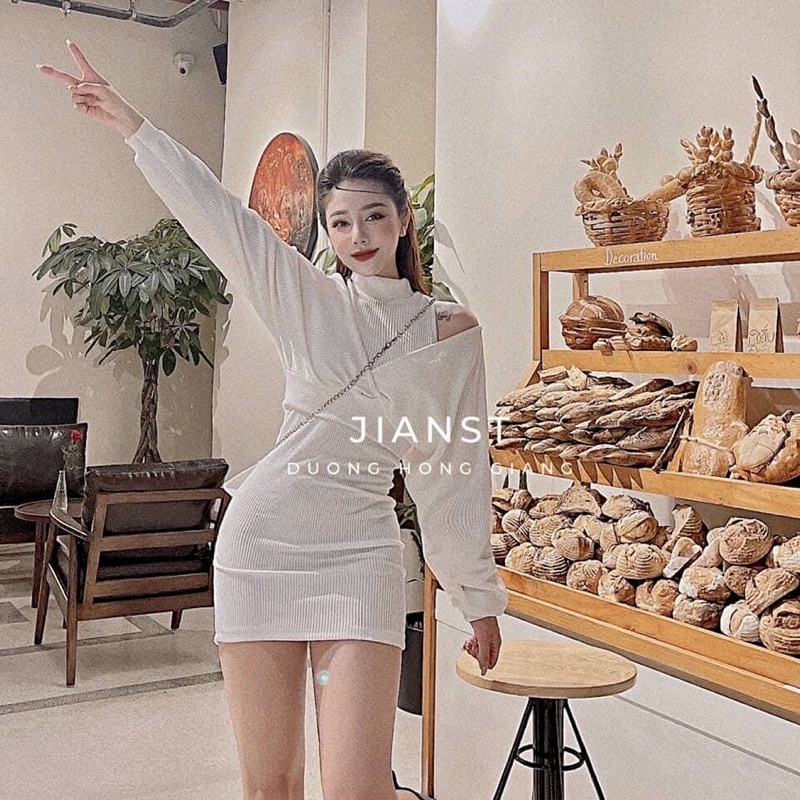 Set Váy Len Body Mix Áo Khoác Cổ V Thời Trang✌️Ảnh Thật 5 Màu | BigBuy360 - bigbuy360.vn