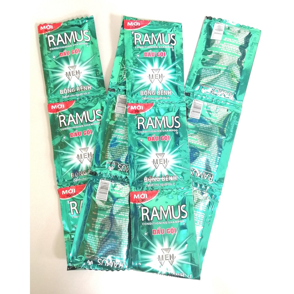Dây 12 gói dầu gội Ramus men
