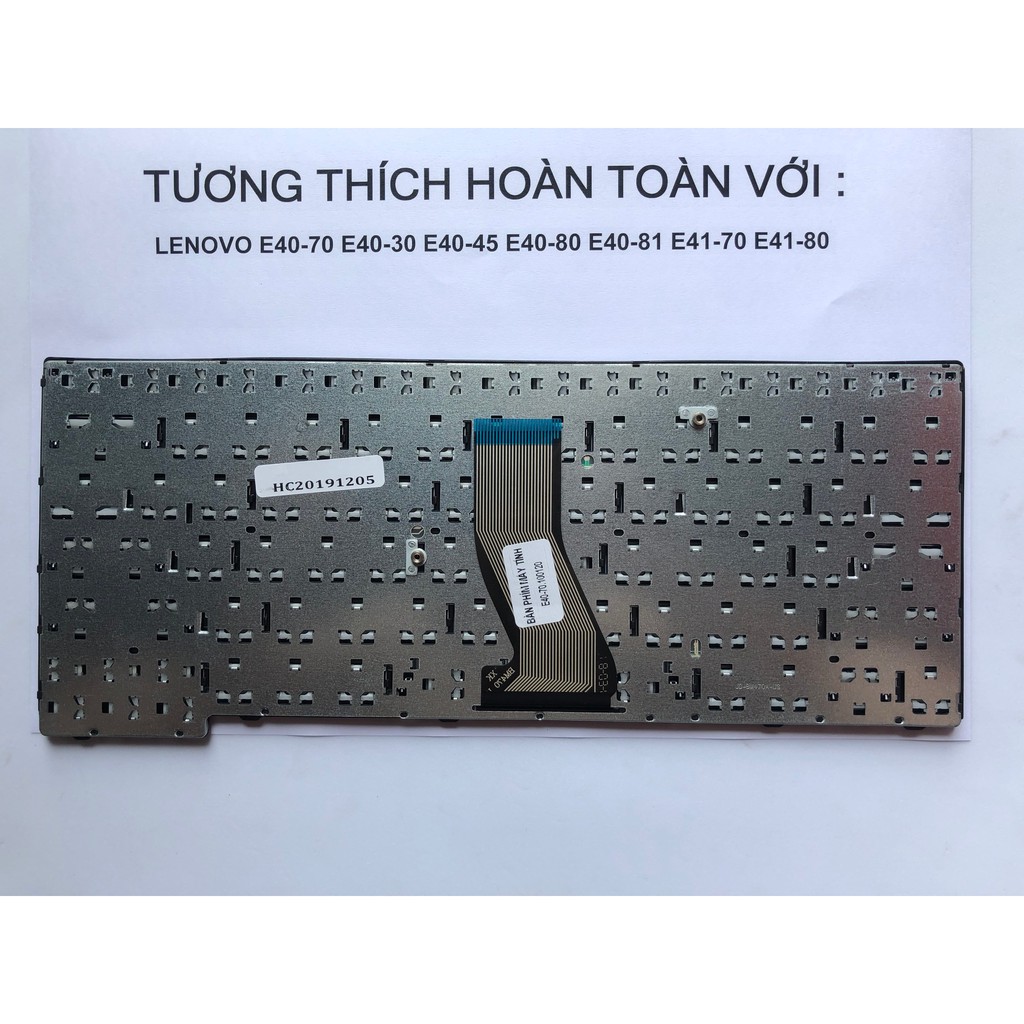 Bàn phím Laptop Lenovo E40-70 E40-30 E40-45 E40-80 E40-81 E41-70 E41-80 Hàng Mới 100% Bảo Hành 12 Tháng