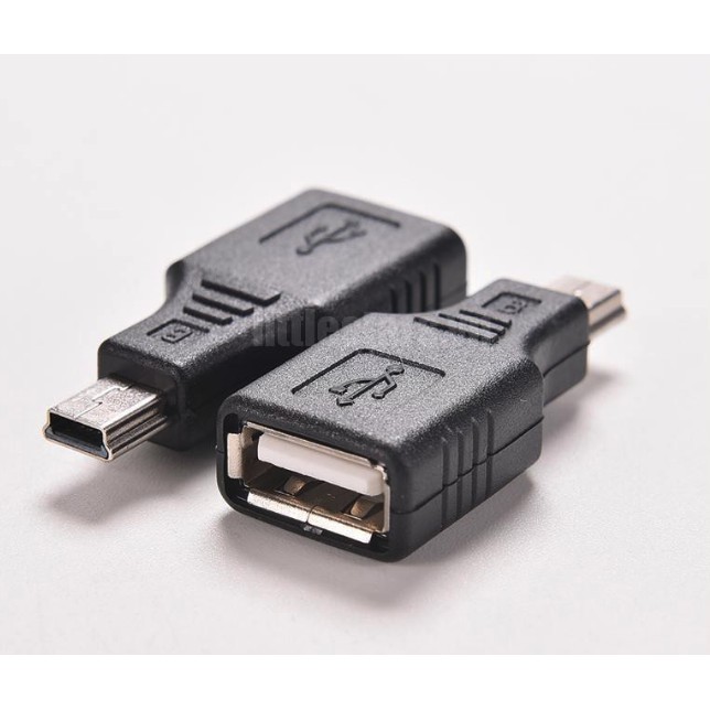 ( Loại tốt nhất ) OTG đầu chuyển MiniUSB trên OTO, dùng để cắm usb otg mini usb kết nối usb ca nhạc (OTG05)