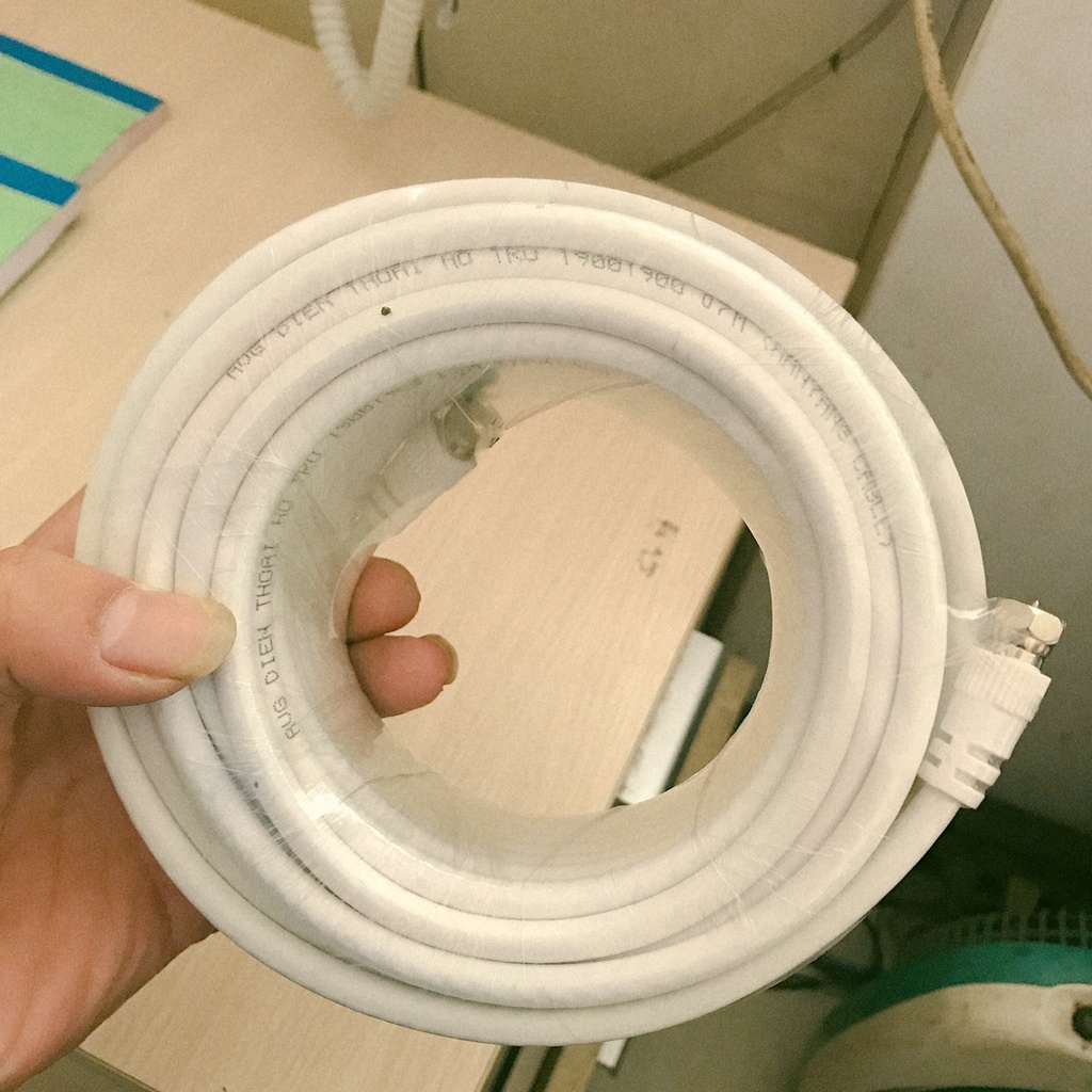 Dây cáp TiVi đồng trục 5 mét 10 mét 15 mét 20 mét 25 mét 30 mét  - Dùng để kết nối angten