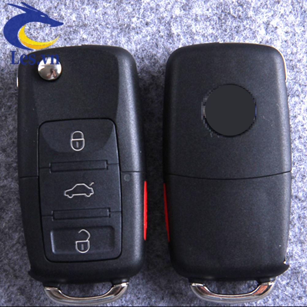 Vỏ Chìa Khóa Điều Khiển Từ Xa 4 Nút Gấp Gọn Thay Thế Dành Cho Xe Hơi