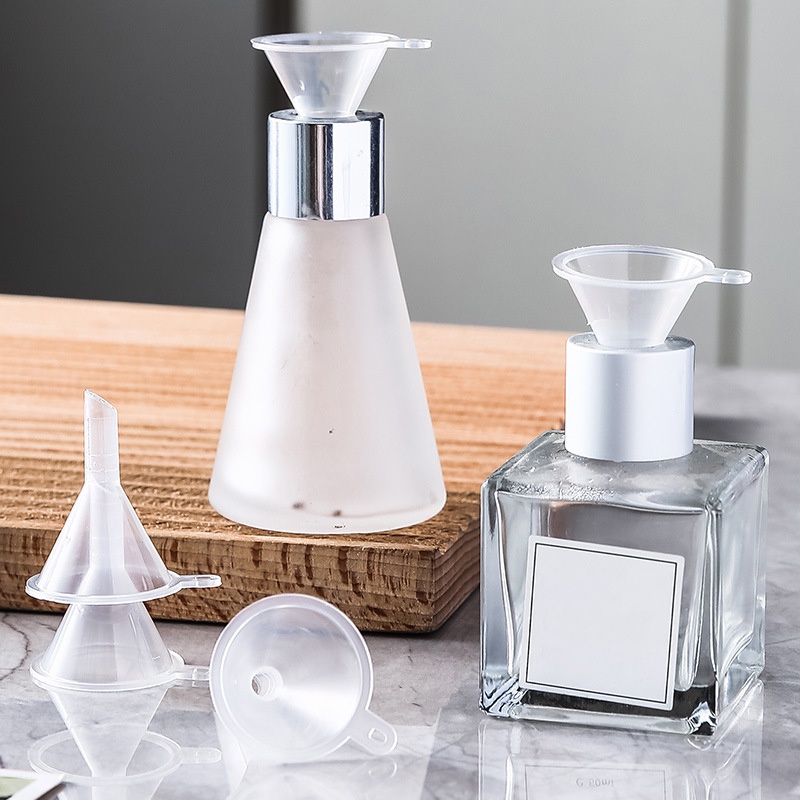 Phễu Nhựa Trong Suốt 3/5CM Miệng Nhỏ Dùng Đóng Gói Dầu/Nước Hoa Đa Năng Dùng Trong Phòng Thí Nghiệm