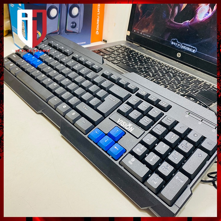 Bàn Phím Máy Vi Tính Laptop Gaming Cao Cấp VISION G7 USB Có Dây Chuyên Game Văn Phòng