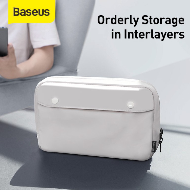 Túi Baseus Đựng Cáp USB/Bộ Sạc/Tai Nghe Nhỏ Gọn Tiện Lợi Cho Du Lịch
