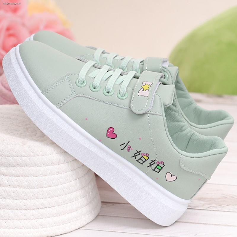 Giày thể thao bằng da thời trang mùa thu cho bé gái 9-10-11-12-13-15 tuổi