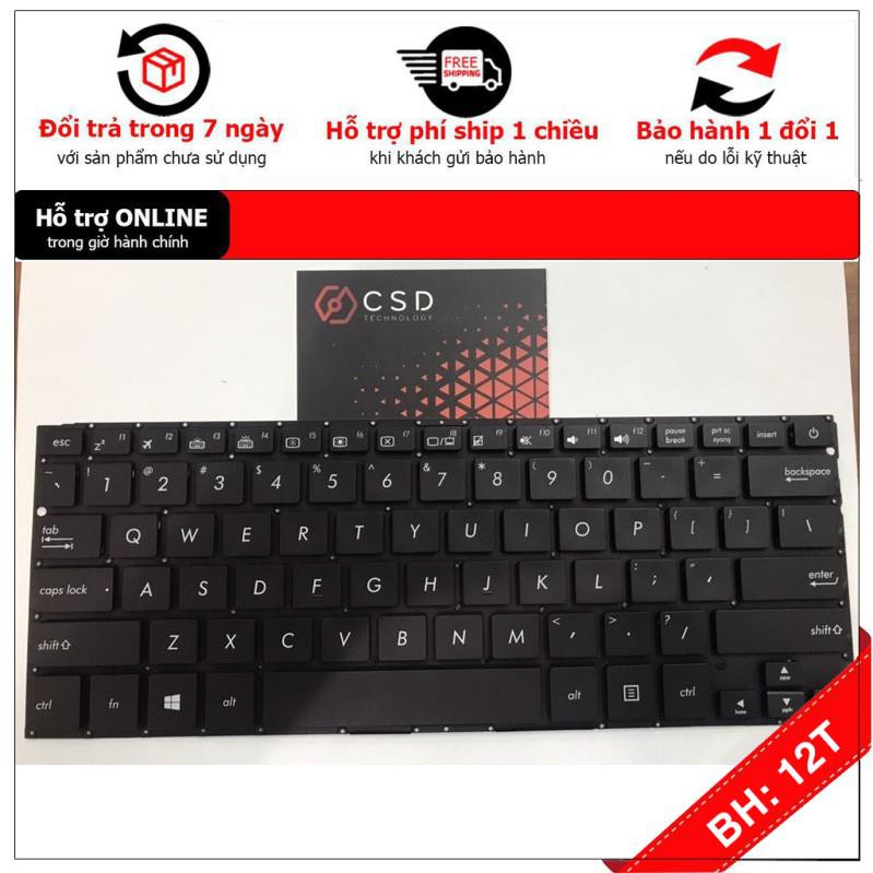 [BH12TH] Bàn Phím  Asus ZenBook UX410 UX410UA UX410UQ U4100 RX410  Chuẩn Keyboard US Layout Loại Không có LED