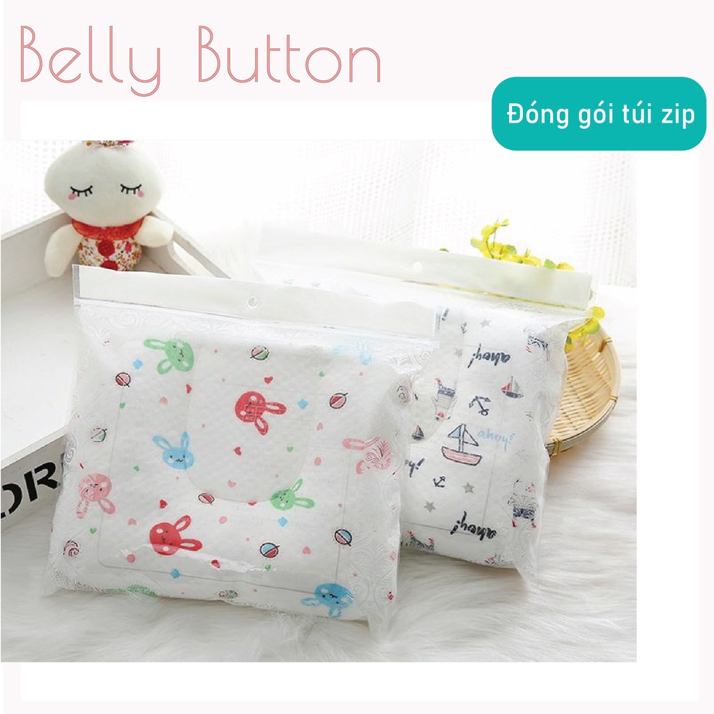 Gối Chống Méo Đầu, Bẹp Đầu Cho Trẻ Sơ Sinh Từ 0-6 Tháng Tuổi BellyButton Chất Liệu Bông, An Toàn Cho Trẻ Em