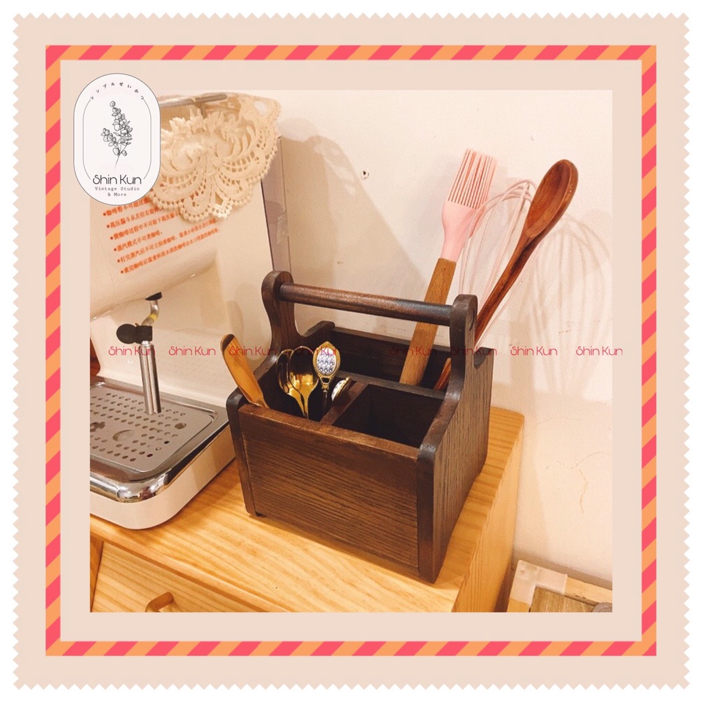 Kệ Gỗ Để Bàn Mini Đựng Gia Vị Đồ Nhỏ Đa Năng Vintage SS25