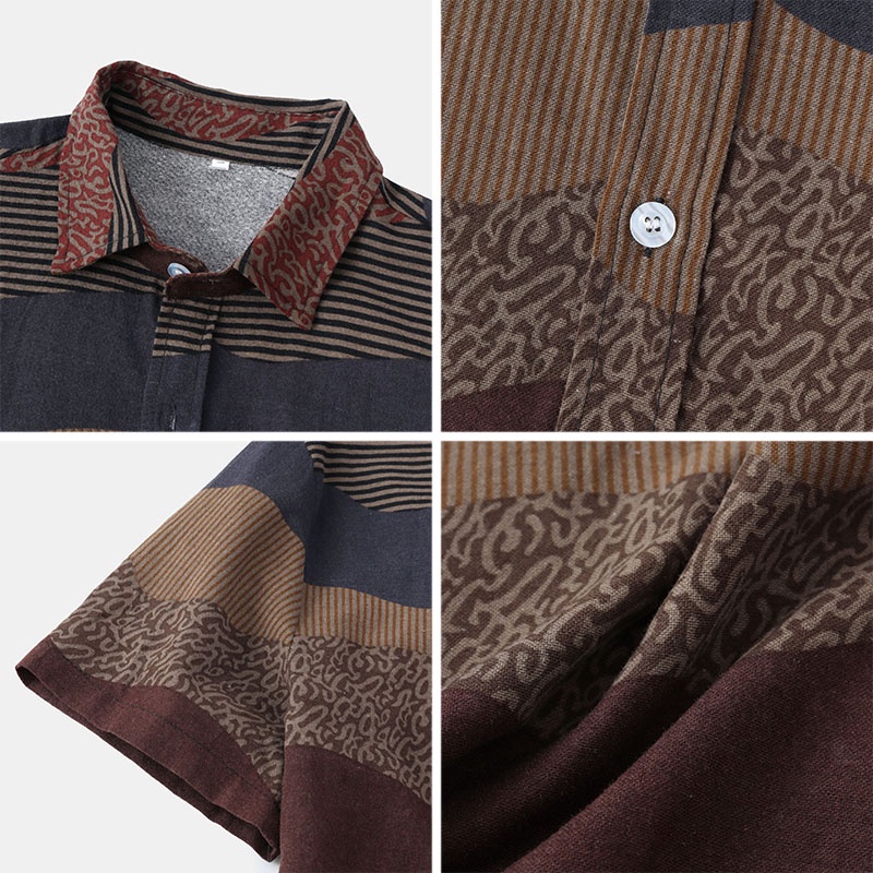 Áo Sơ Mi Ngắn Tay In Họa Tiết Thời Trang Dành Cho Nam