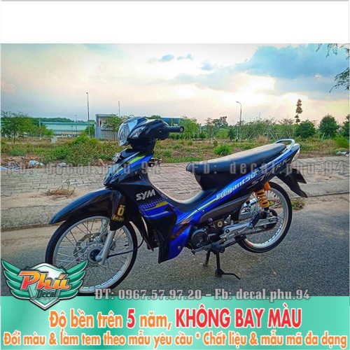 Tem rời elegant xanh đen Spark (X) -1