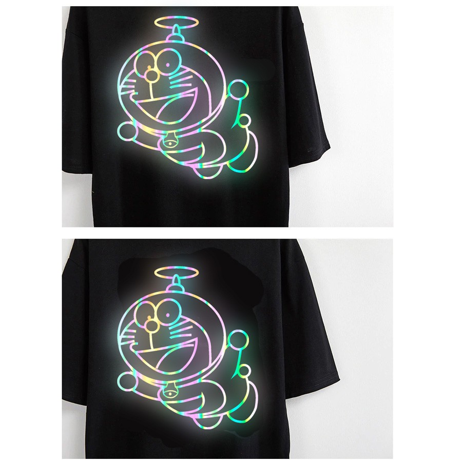 ÁO THUN PHẢN QUANG 7 MÀU TAY LỠ NAM NỮ DOREMON