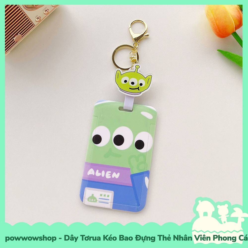 [Sẵn VN - Hỏa Tốc] Dây Tơrua Kéo Bao Đựng Thẻ Nhân Viên Nhựa PC + Acrylic Mẫu Nhân Vật Hoạt Hình Toy Story