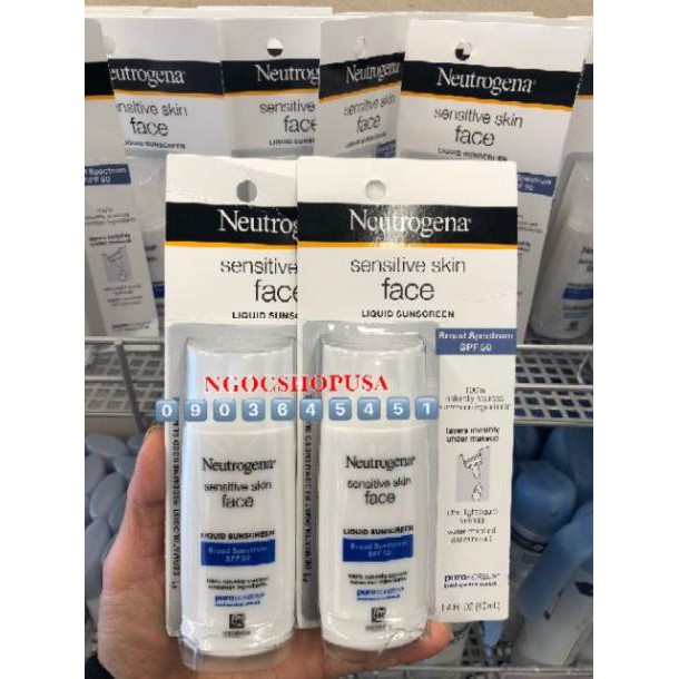 🆕Kem chống nắng Neutrogena Pure &Free liquid SPF 50