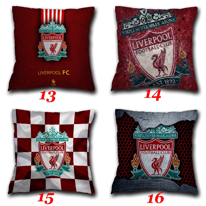 Vỏ Gối Polyester Một Mặt In Logo Câu Lạc Bộ Bóng Đá Liverpool Trang Trí Nhà Cửa / Xe Hơi