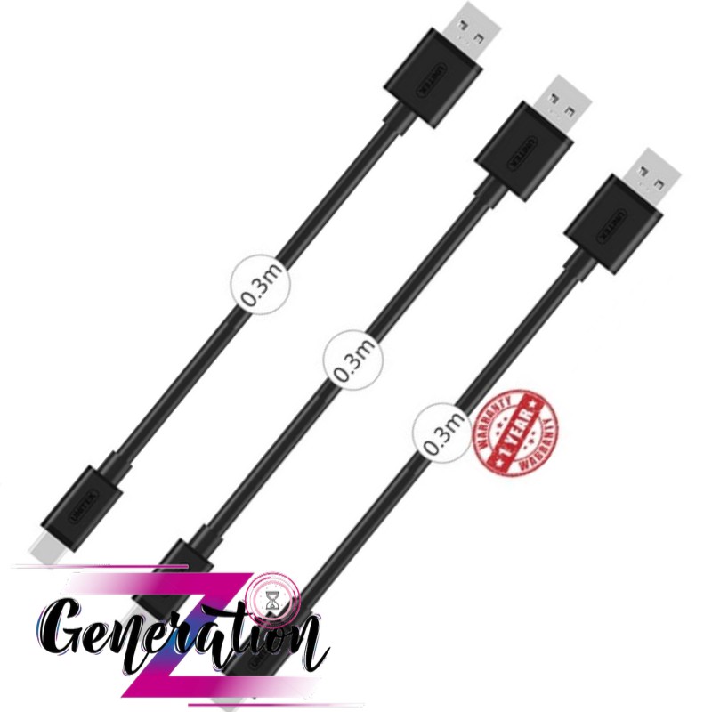 Cáp chuyển USB sang Micro Unitek 0,3m  - Hàng chính hãng