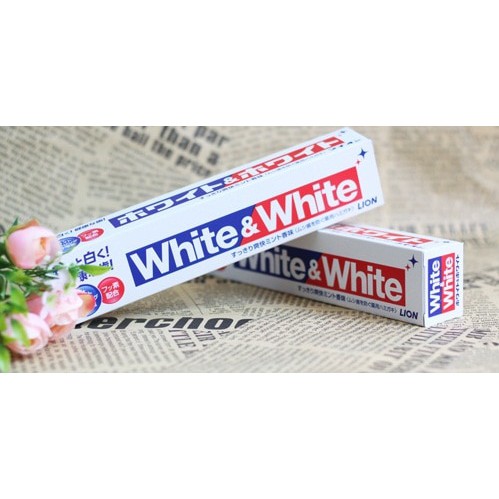 Kem đánh răng White and White Lion 150g Nhật Bản - Dành cho nướu nhạy cảm - Giá tốt - Hàng chính hãng