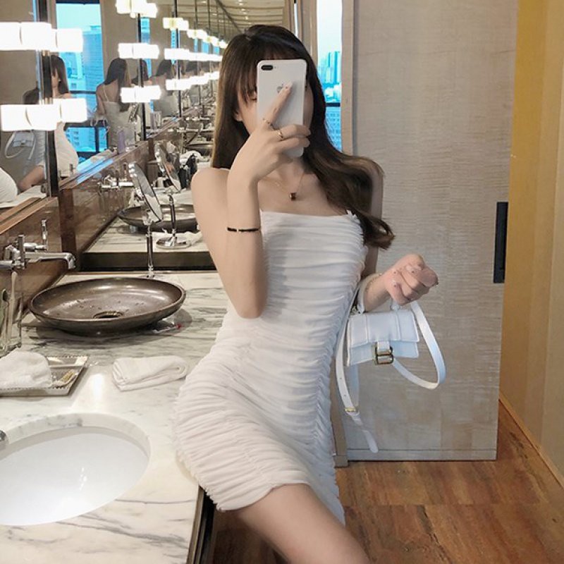 Váy Nữ, Đầm Nữ Hai Dây Trơn Ôm Body, Phong Cách Quyến Rũ SIXTEEN. | BigBuy360 - bigbuy360.vn