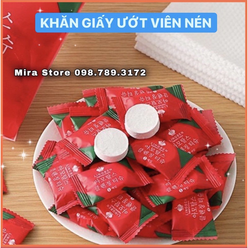 LẺ VIÊN NÉN KHĂN GIẤY ĐA NĂNG HÀN QUỐC