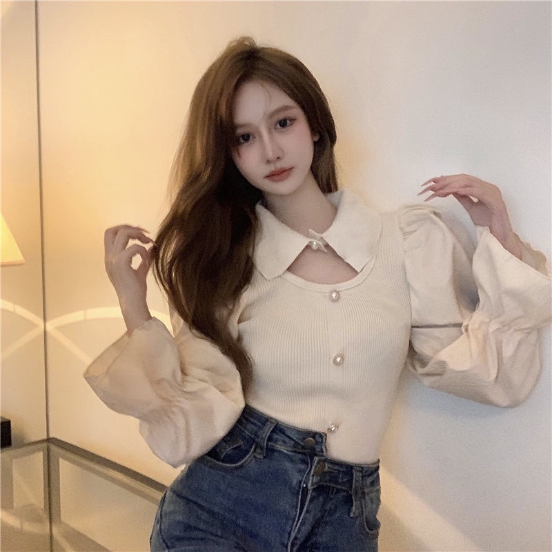 Áo IELGY dài tay phong cách phương Tây thời trang cho nữ