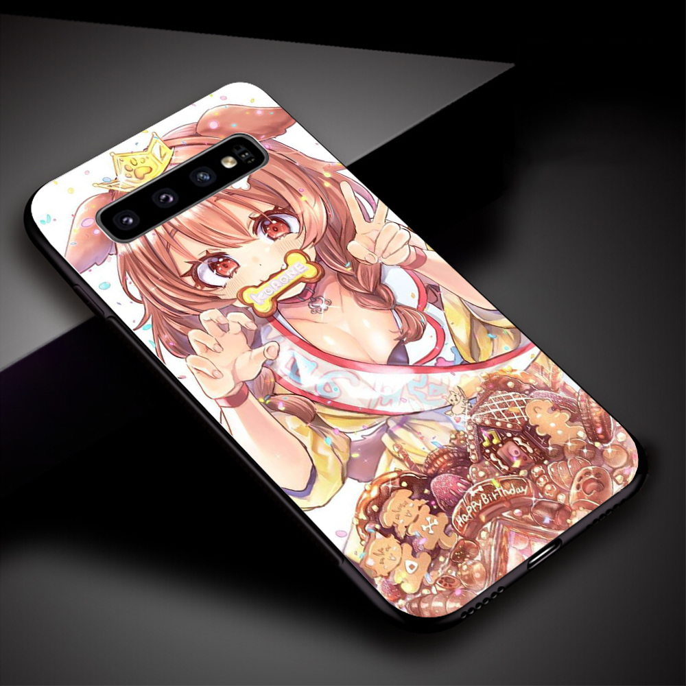 Ốp điện thoại mềm hình Inugami Korone 35ER cho Samsung Note 8 9 10 Plus Lite 20 Ultra S6 Edge J7 Core