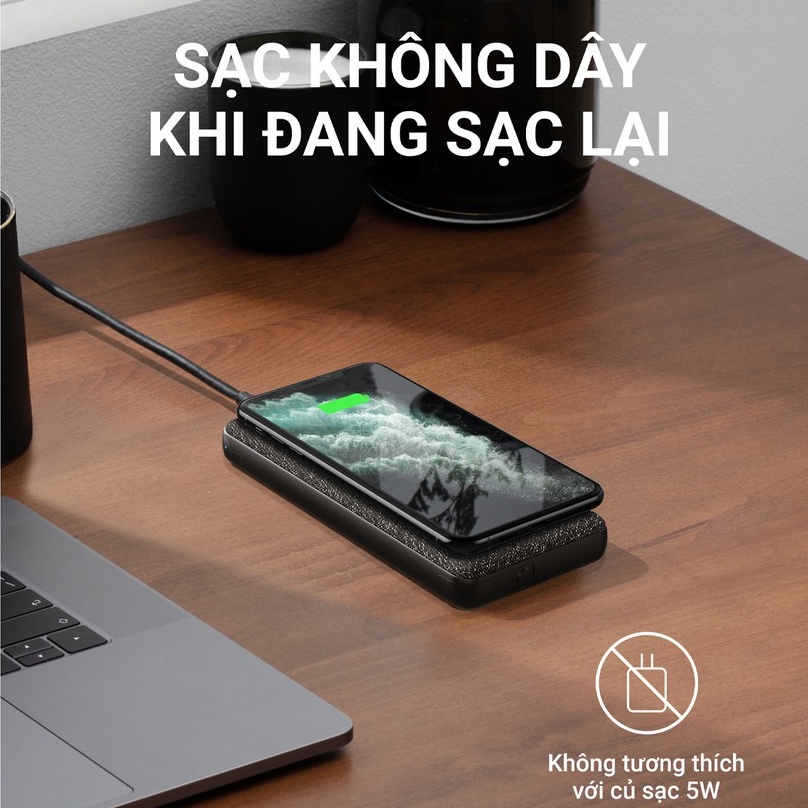 Sạc dự phòng không dây ANKER PowerCore III 10000mAh - A1617 - PIN DỰ PHÒNG KHÔNG DÂY TIỆN LỢI SIÊU BỀN SẠC NHANH