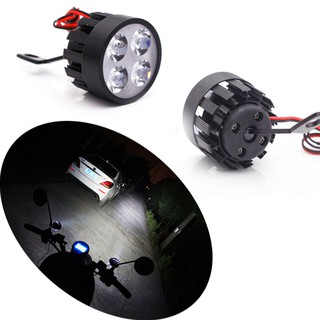 Đèn led trợ sáng xe máy gắn chân gương