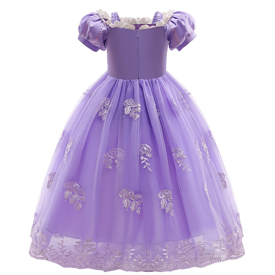 Bộ Đồ Hóa Trang Công Chúa Rapunzel Phối Ren Xinh Xắn FM0743