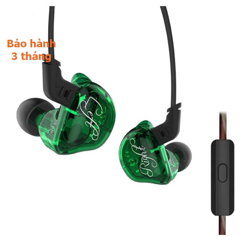 [NC] Tai Nghe KZ ZSR Hybrid Hifi 6 Driver Hifi InEar | Trong Suốt | Rock Dance EDM HipHop Vocal | Siêu Bass | Có Mic