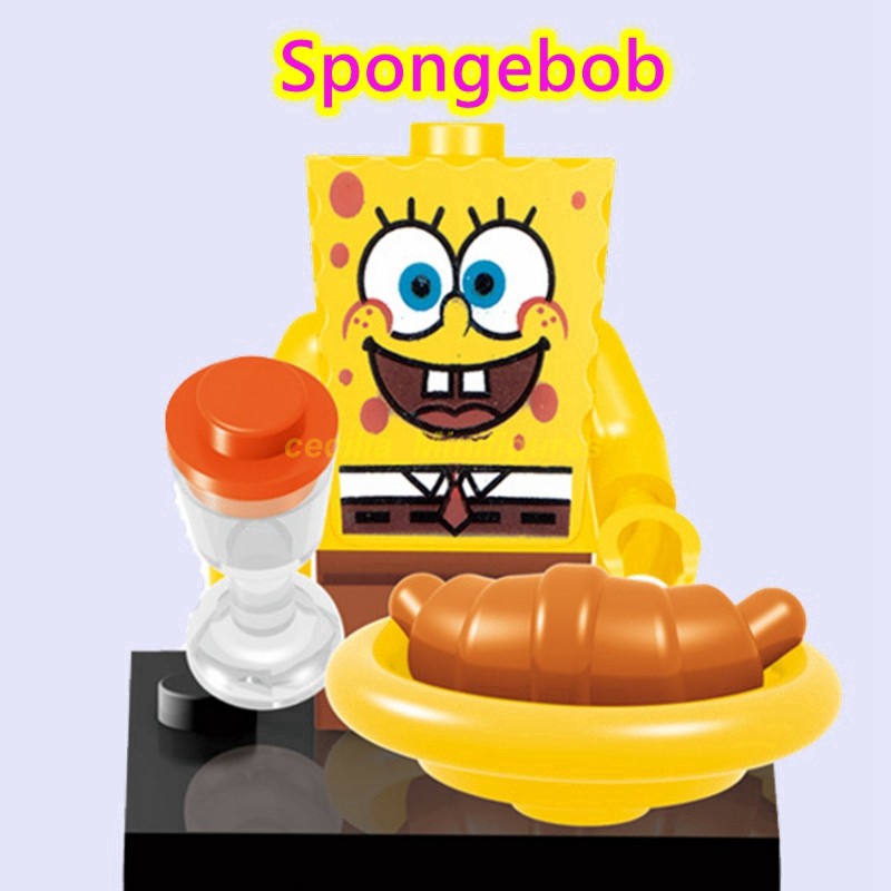 Bộ Đồ Chơi Lắp Ráp Mô Hình Nhân Vật SpongeBob SquarePants Patrick Star Dành Cho Trẻ Em