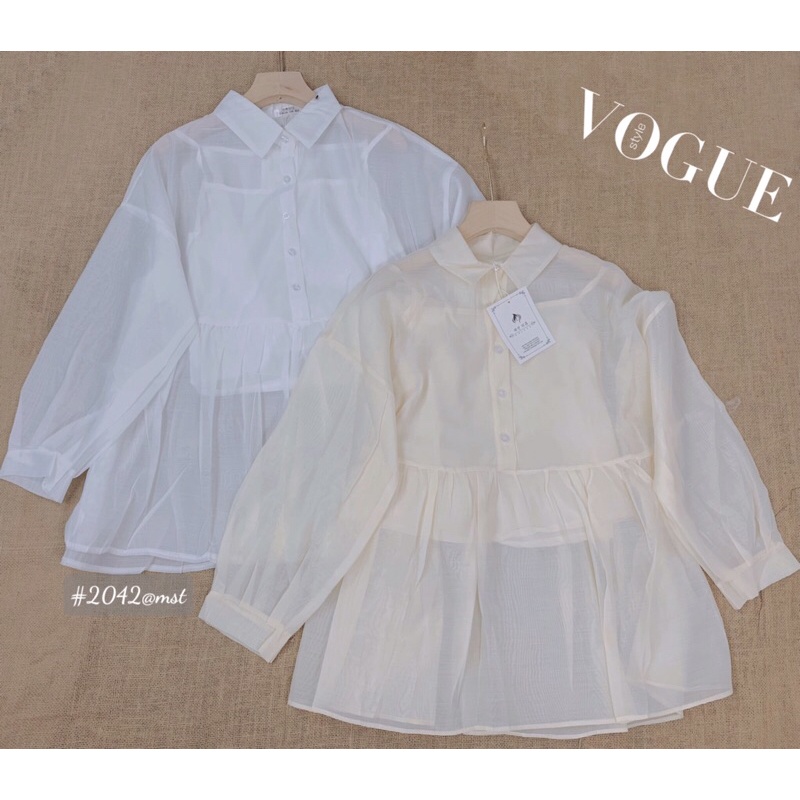 Áo babydoll voan tơ kèm áo dây Pea Store ( Ảnh thật/Sẵn)