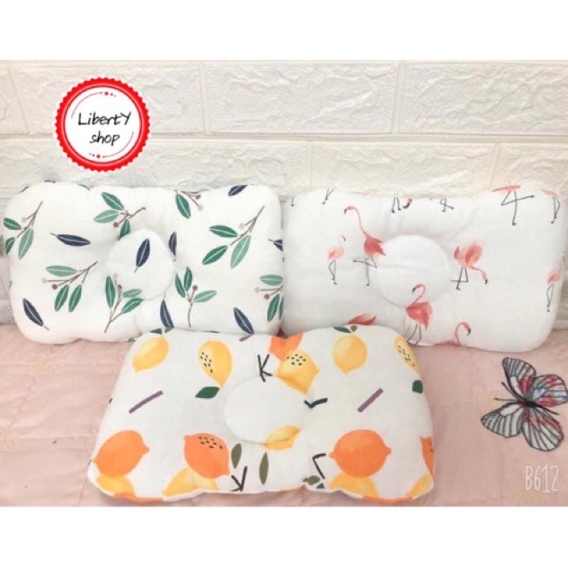 Gối Lõm Muslin Tree Chống Móp Đầu Cho Bé Từ 0-6 Tháng Tuổi