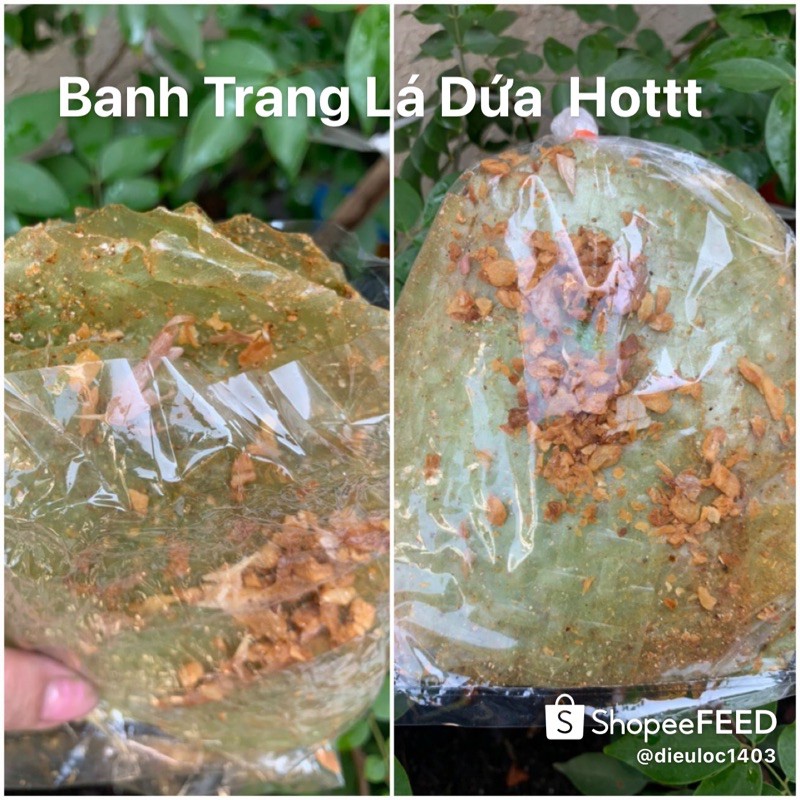 co video -Bánh tráng muối nhuyễn tỏi xike LÁ DỨA chính gốc Tây Ninh