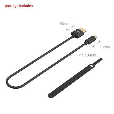 Dây cáp Mini/Micro/HDMI HDMI to HDMI SmallRig 3042 35cm SIÊU MỀM