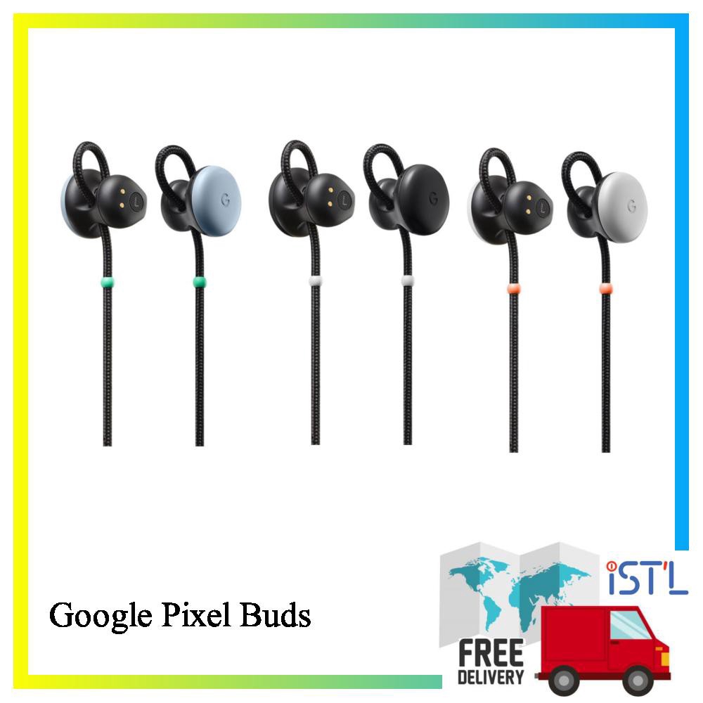 Google Pixel Buds Just Black White Blue
