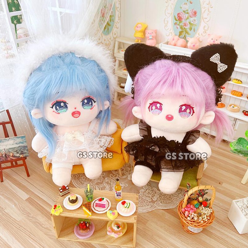 Đầm Công Chúa Phối Ren Cho Búp Bê 20cm