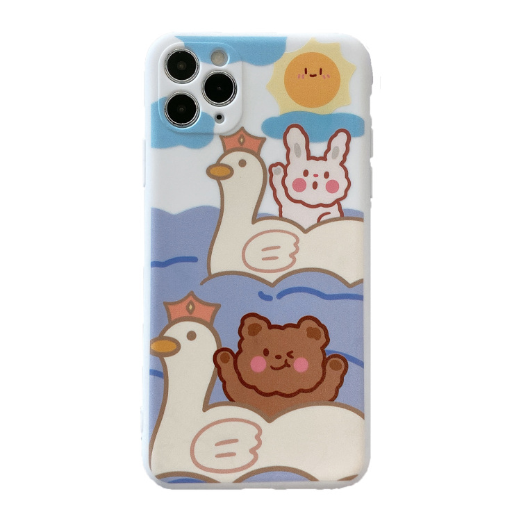 Ốp Điện Thoại Họa Tiết Hoạt Hình Xinh Xắn Cho Iphone 11max / Oppor17 / Vivox30 | BigBuy360 - bigbuy360.vn
