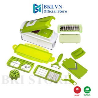 Bộ dụng cụ cắt gọt rau củ quả 10 món Nicer Dicer Plus chất liệu thép không rỉ