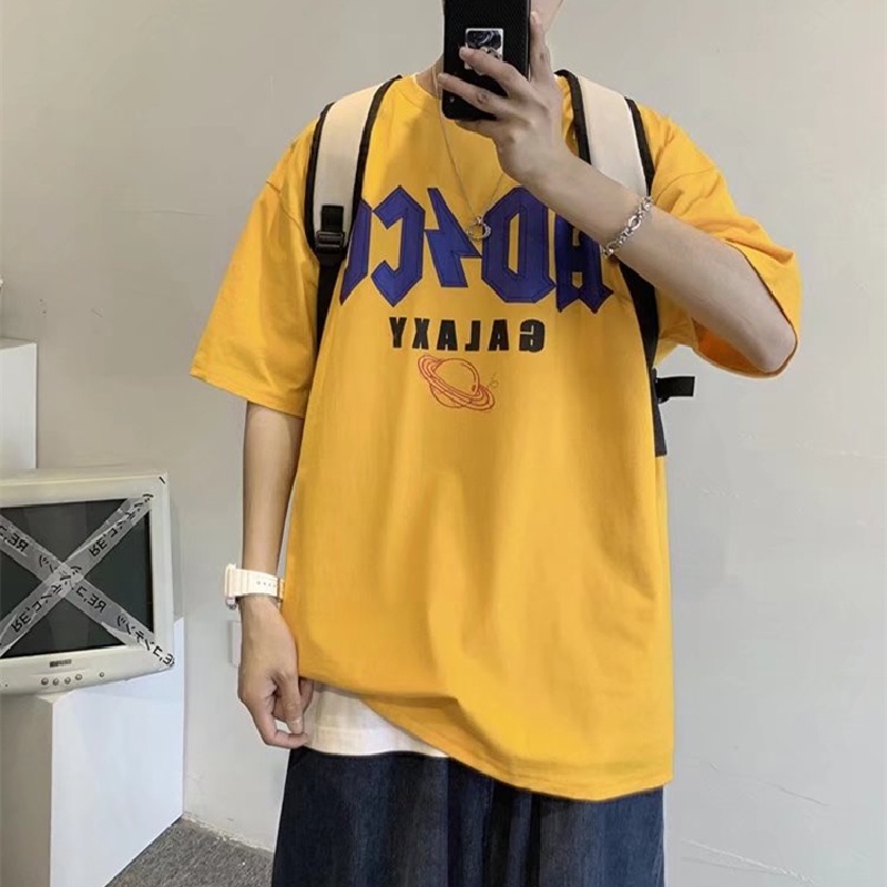 Áo Thun Tay Ngắn In Chữ M-8XL Thời Trang Cho Nam