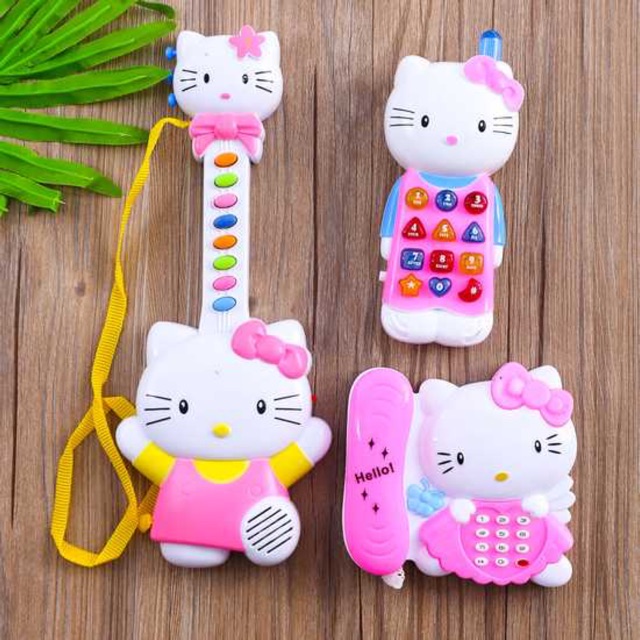 Set đồ chơi đàn nhạc, điện thoại Hellokitty