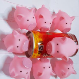 Set 10 con heo silicone tròn trịa cho bé kêu bíp bíp