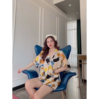 Đồ bộ pijama lụa tay cánh dơi mặc nhà đẹp